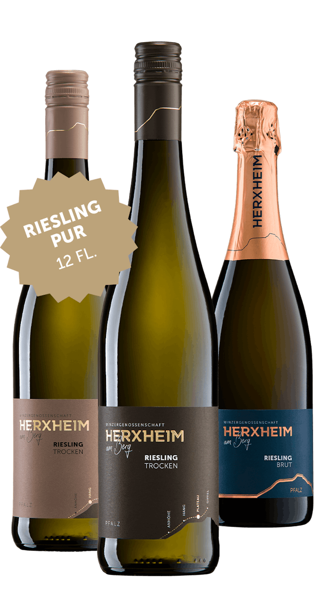 12 Flaschen Riesling Pur