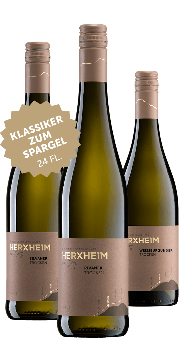 24 Flaschen Klassiker zum Spargel