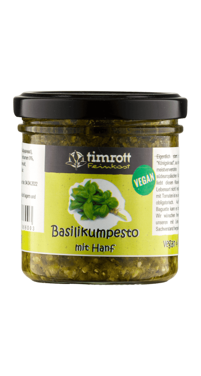Basilikumpesto mit Hanf I vegan