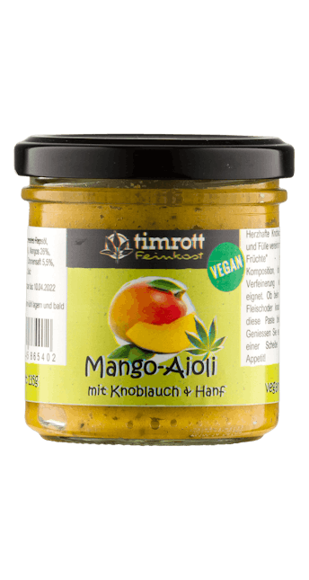 Aioli Mango mit Hanf  I vegan