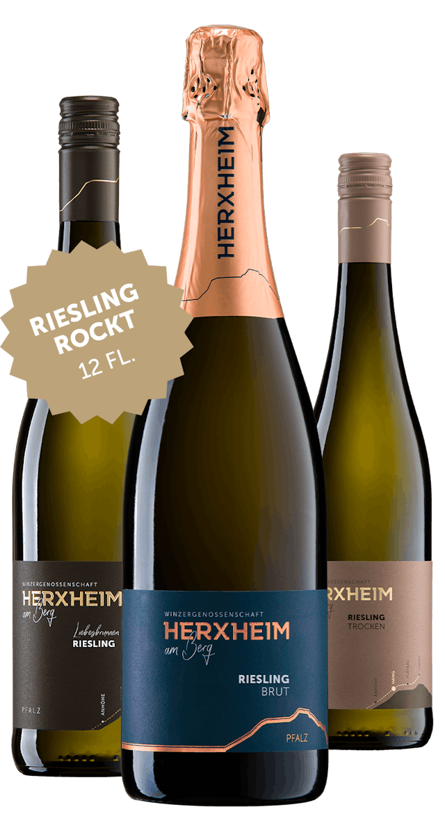 12 Flaschen Riesling rockt