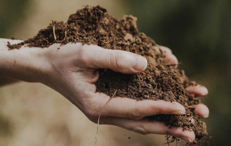 Zwei Hände halten achtsam eine Handvoll Erde, symbolisch für Verbundenheit zur Natur und Nachhaltigkeit
